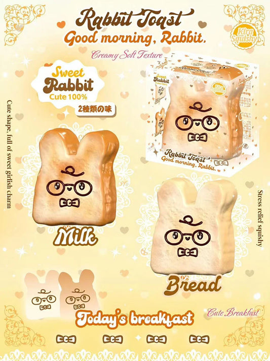 Lisa Sweet Rabbit Toast Squishy