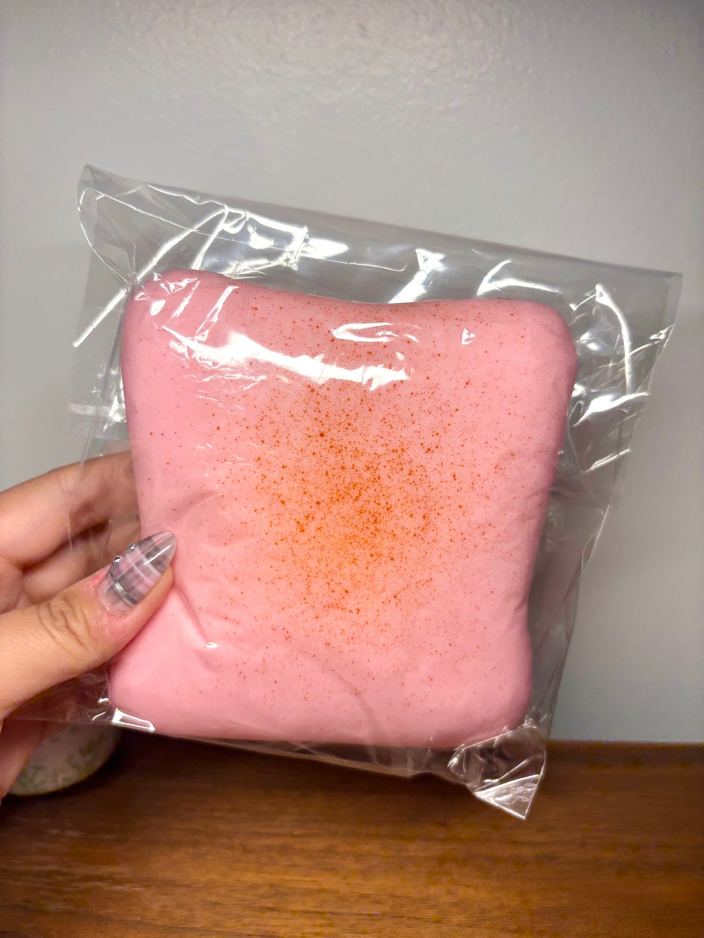 Pink Sticky Toast Squishy