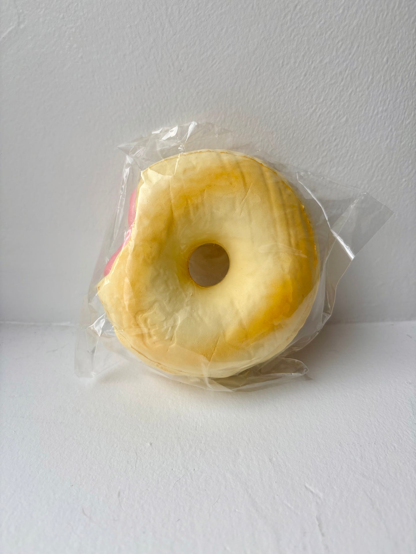 Mido Red Nose Bitten Donut Squishy - Strawberry