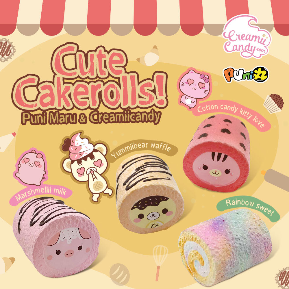 Puni Maru x CreamiiCandy Cutie Cakeroll Squishy
