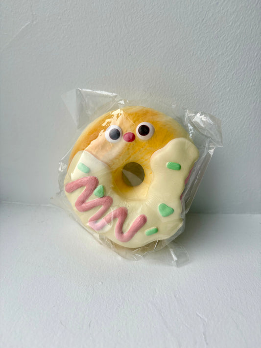 Mido Red Nose Bitten Donut Squishy - Strawberry