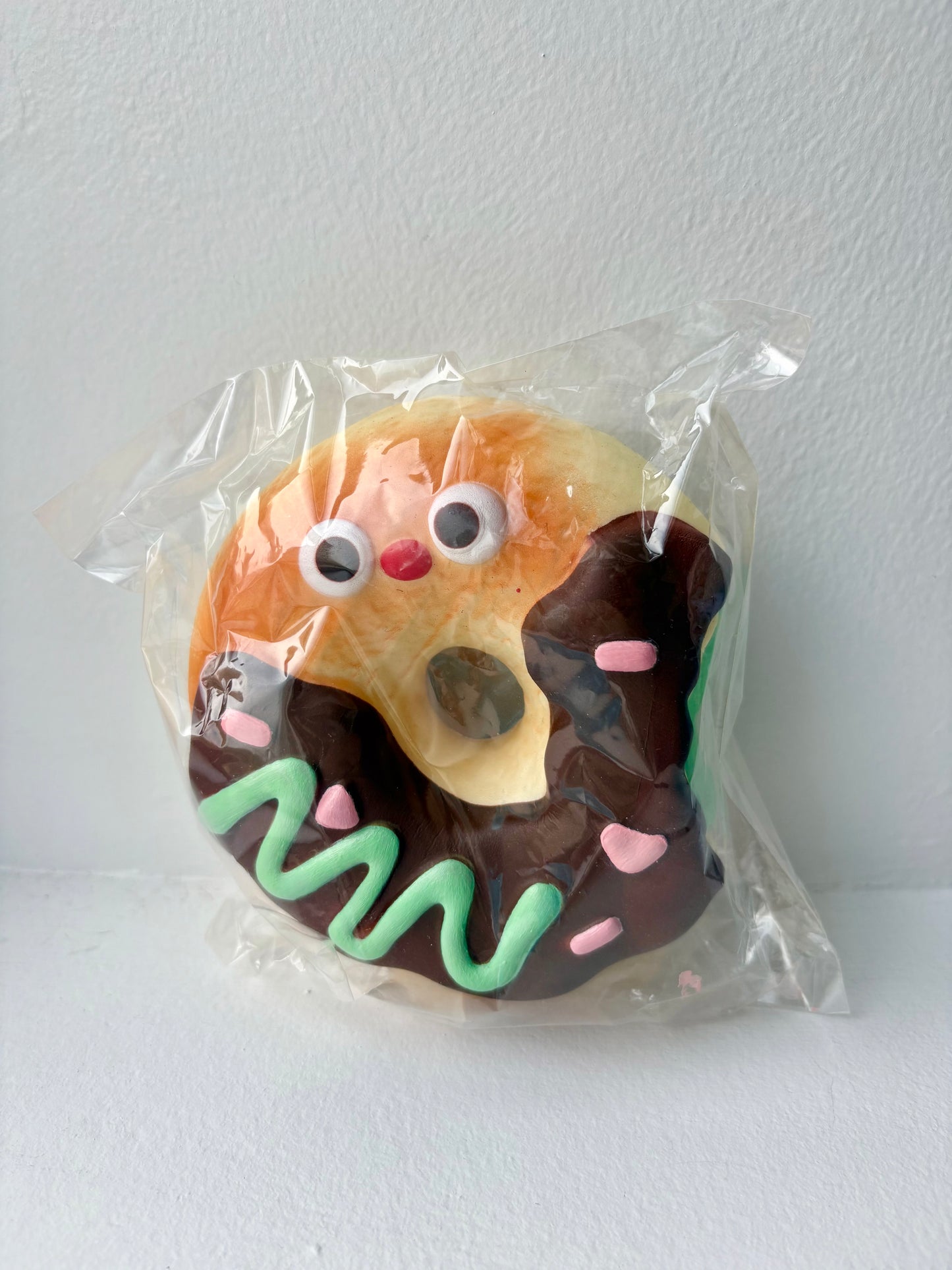 Mido Red Nose Bitten Donut Squishy - Mint Chocolate