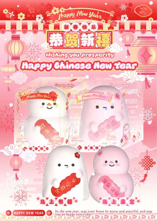 Lisa New Year Snowman/Ghost Squishy