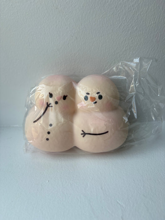 Lisa Snowman Twins Squishy - Pink