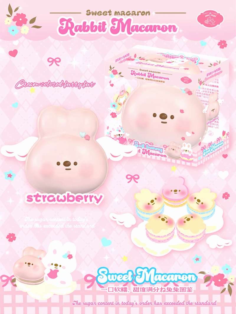Lisa Rabbit Sweet Macaron Squishy