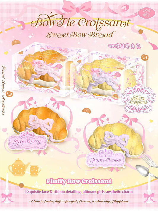 Lisa Bow Croissant Squishy