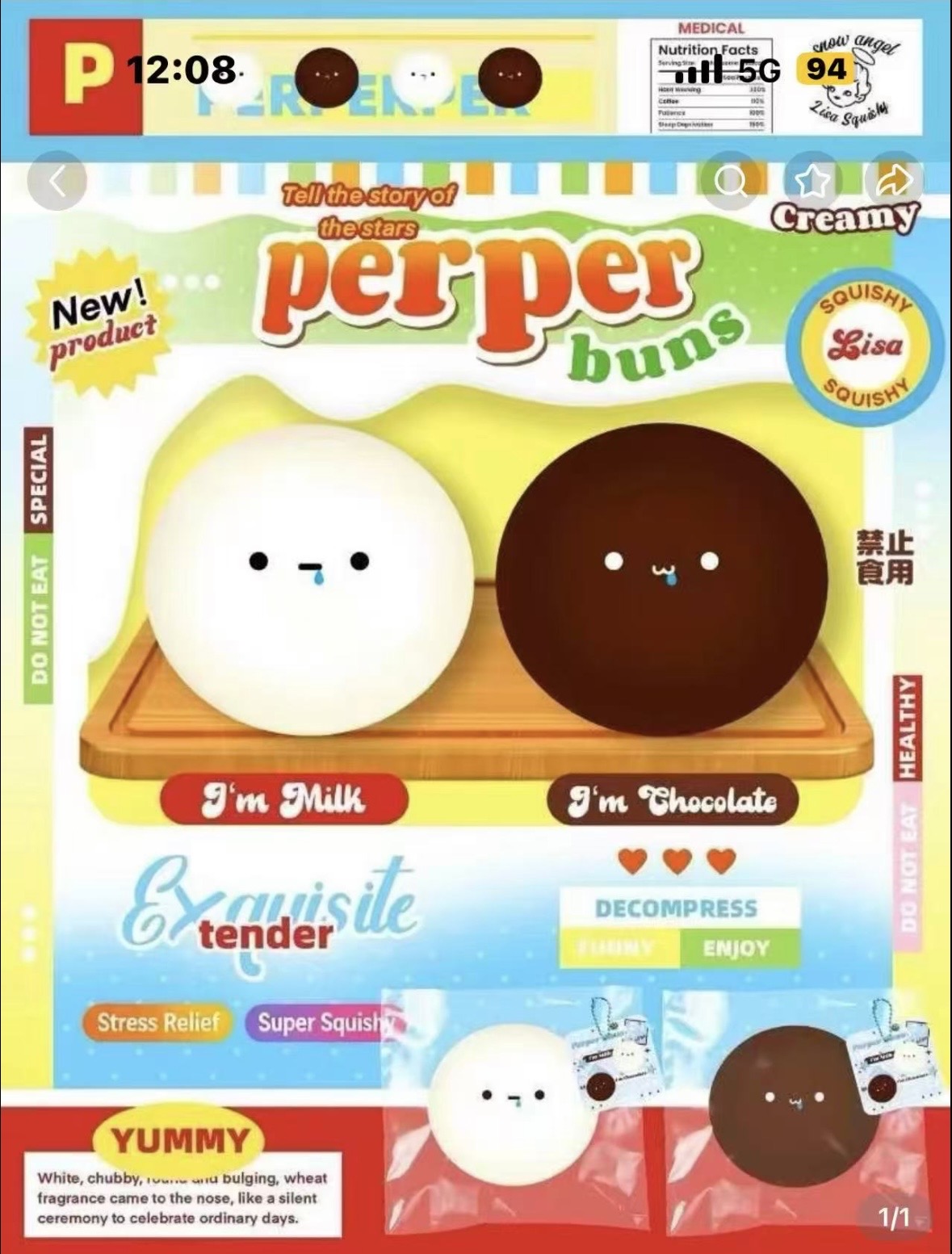 Lisa Perper Bun Squishy