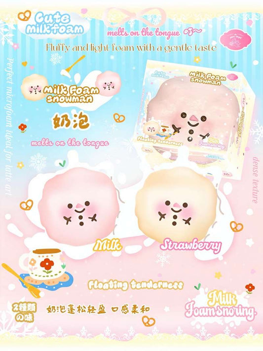 Lisa Milk Foam Snowman Squishy