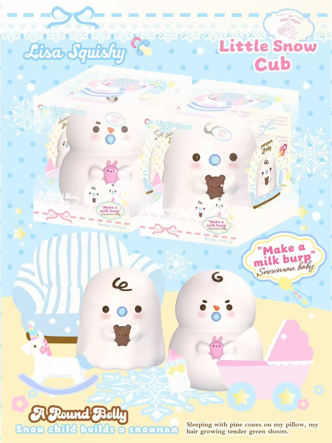 Lisa Baby Snowman/Ghost Squishy